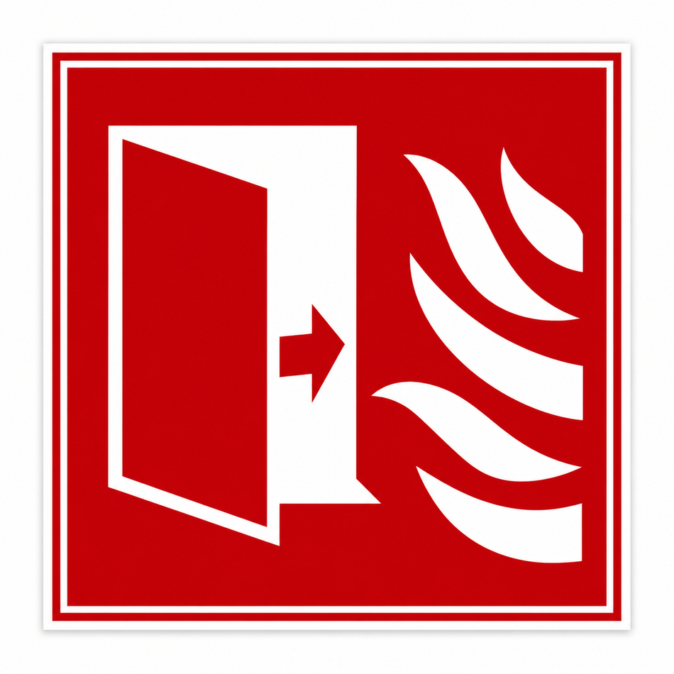 Priešgaisrinių durų vietos ženklas