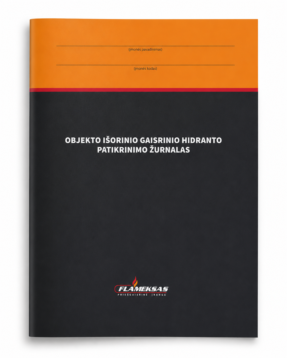 Objekto išorinio gaisrinio hidranto patikros žurnalas