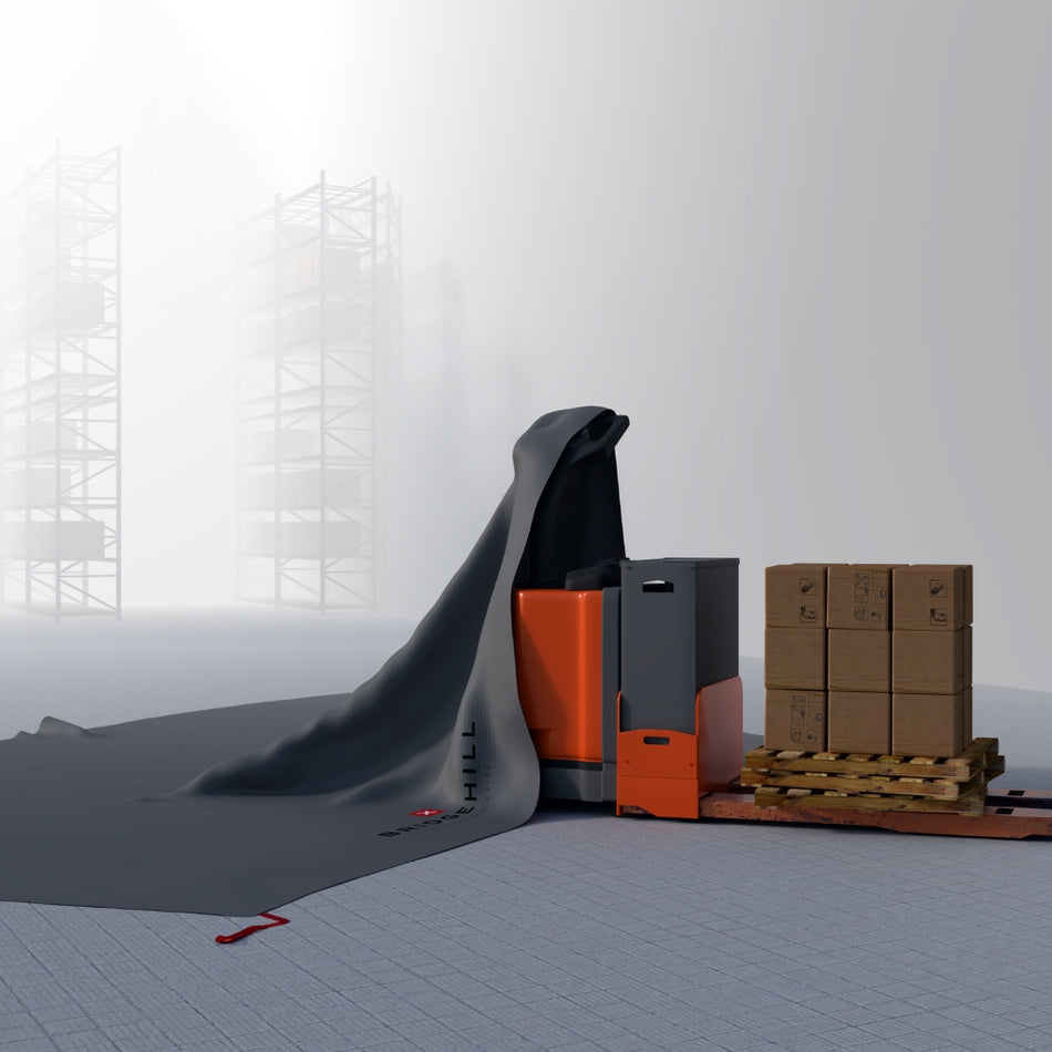 Bridgehill gaisro gesinimo apklotas Pallet Truck (5x5 m)
