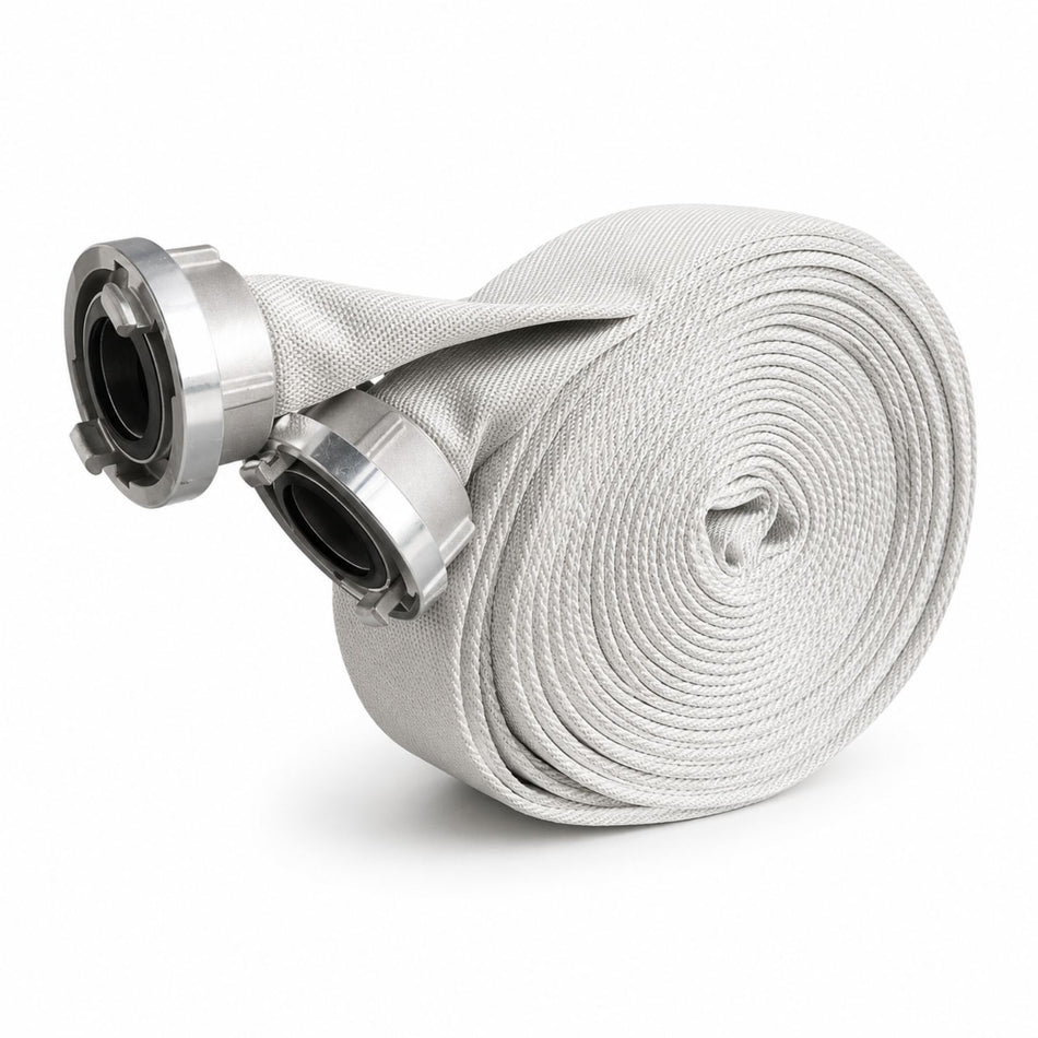 Gaisrinė slėginė žarna vidaus čiaupams vidus PVC  sujungimo galvutės STORZ Ø 52 mm. L 20 m 15bar